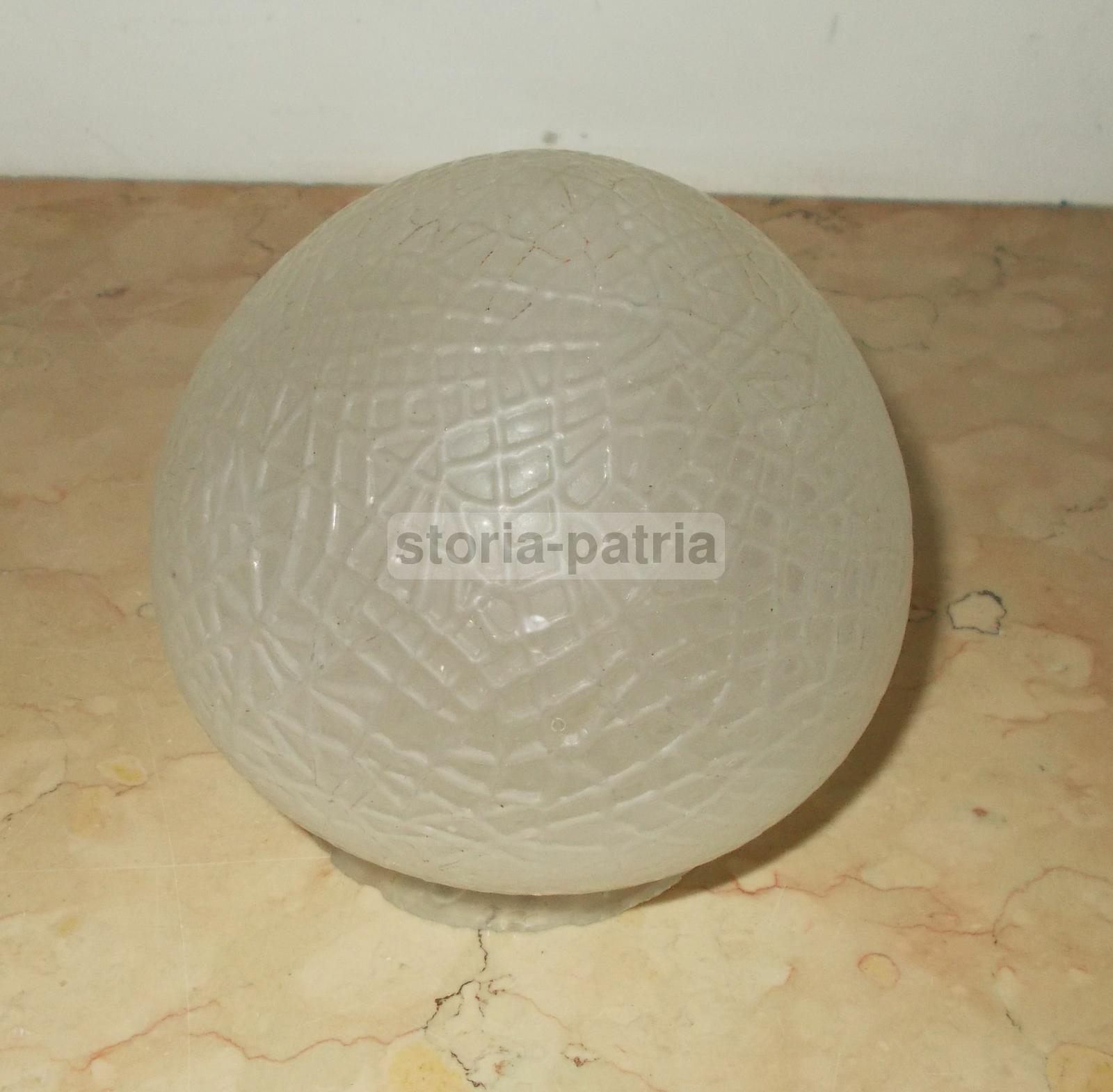 Antica Coppa Per Lampada, Vetro d'Epoca, Decorativa, Utilissima, Artistico Modellato immagine 1