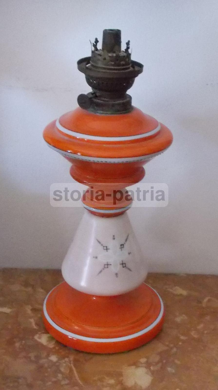Antica Lampada, Decorativi Motivi Neoclassici, Allegoria Della Musica, A Petrolio immagine 2