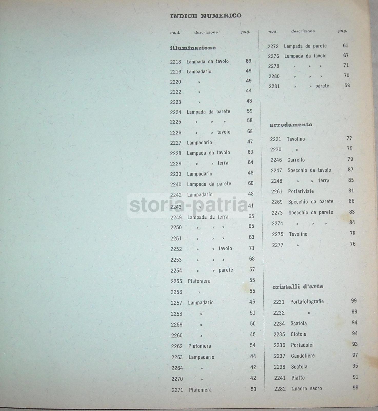 Arte Vetraria, Vetro, Vetri Artistici, Lampade, Cristalli, Fontana Arte, Raro Catalogo immagine 19