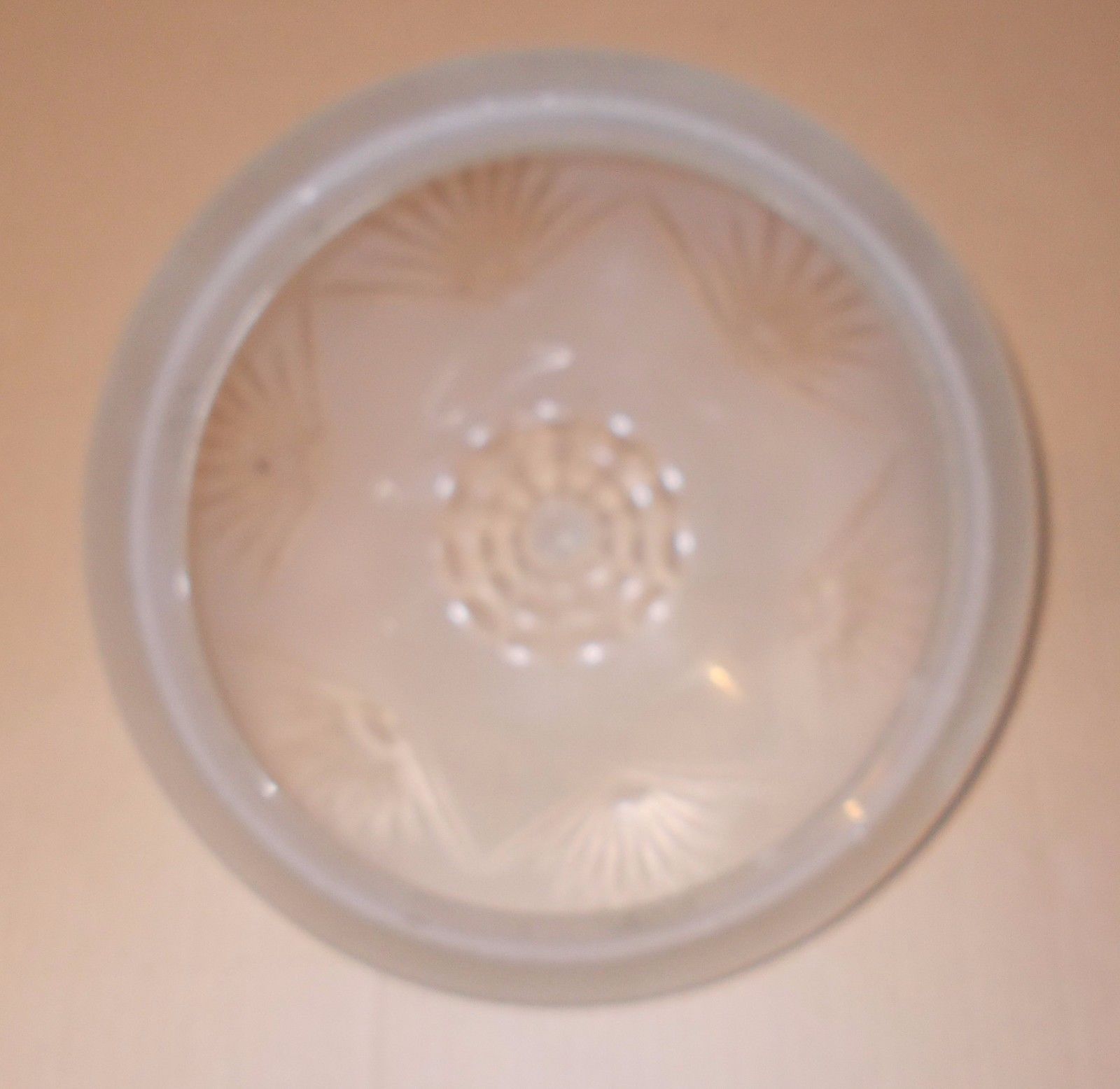 Coppa In Vetro Decorato O Inciso, Molto Decorativa, Utile Per Lampada O Lampadario immagine 1