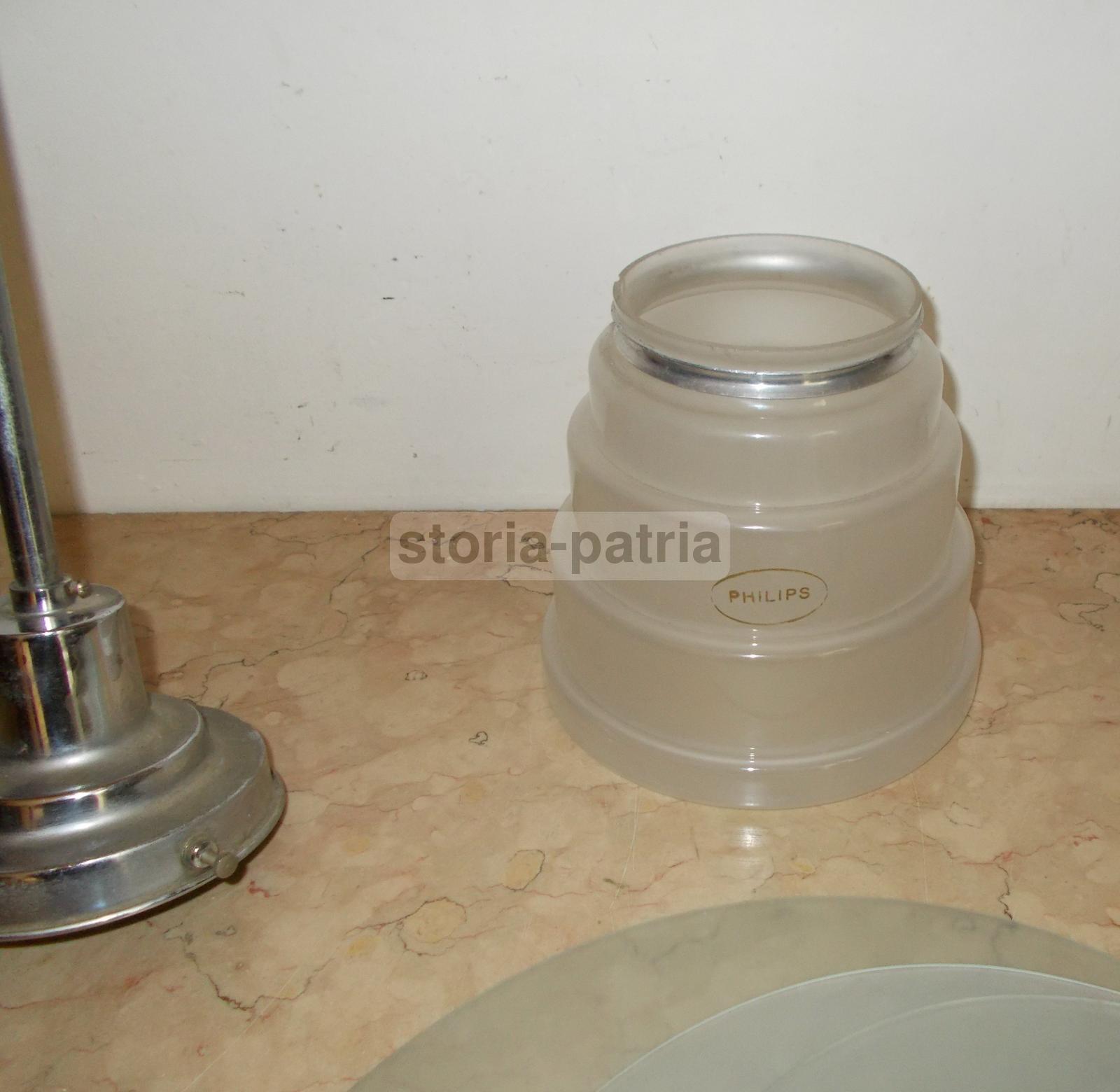 Design, Arti Decorative Del 900, Lampadario d'Epoca, Con Vetri, Era Kalff, Vintage immagine 3