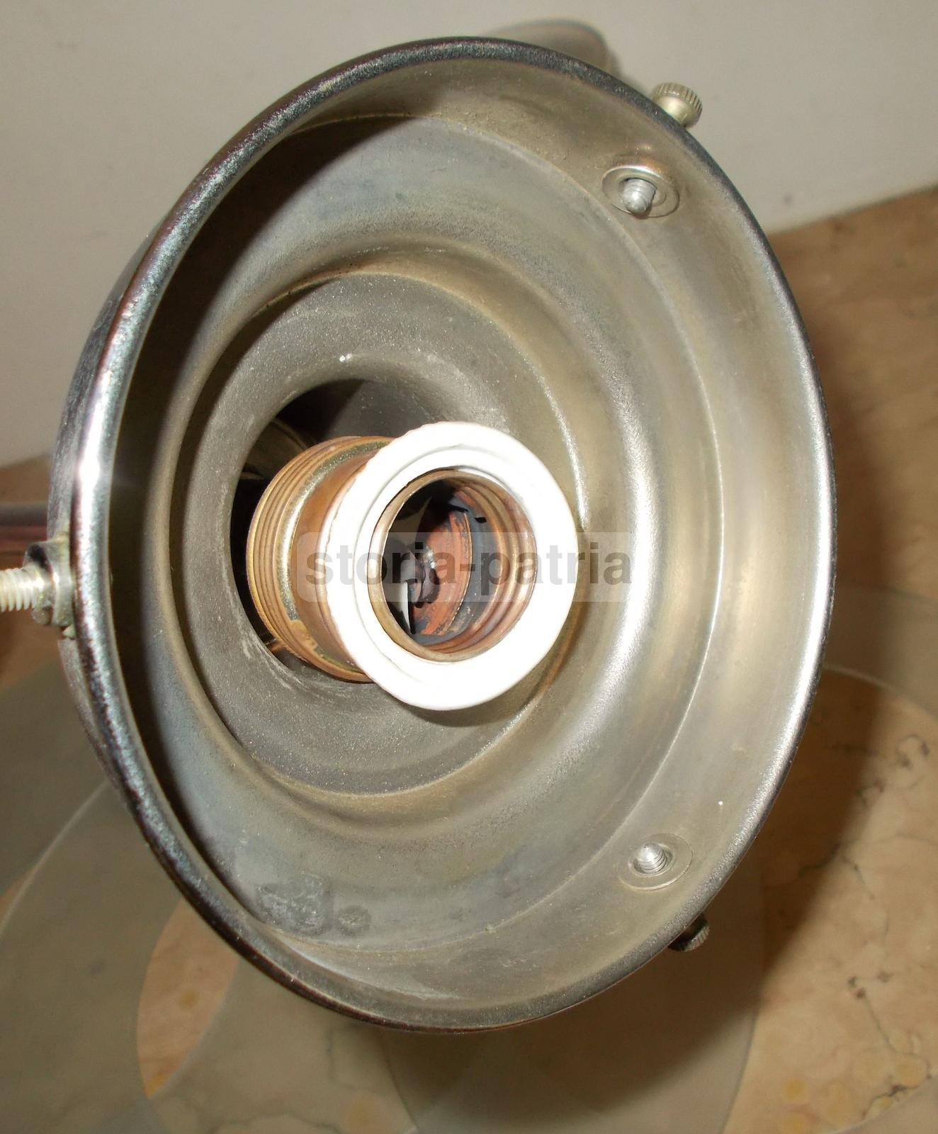 Design, Arti Decorative Del 900, Lampadario d'Epoca, Con Vetri, Era Kalff, Vintage immagine 8