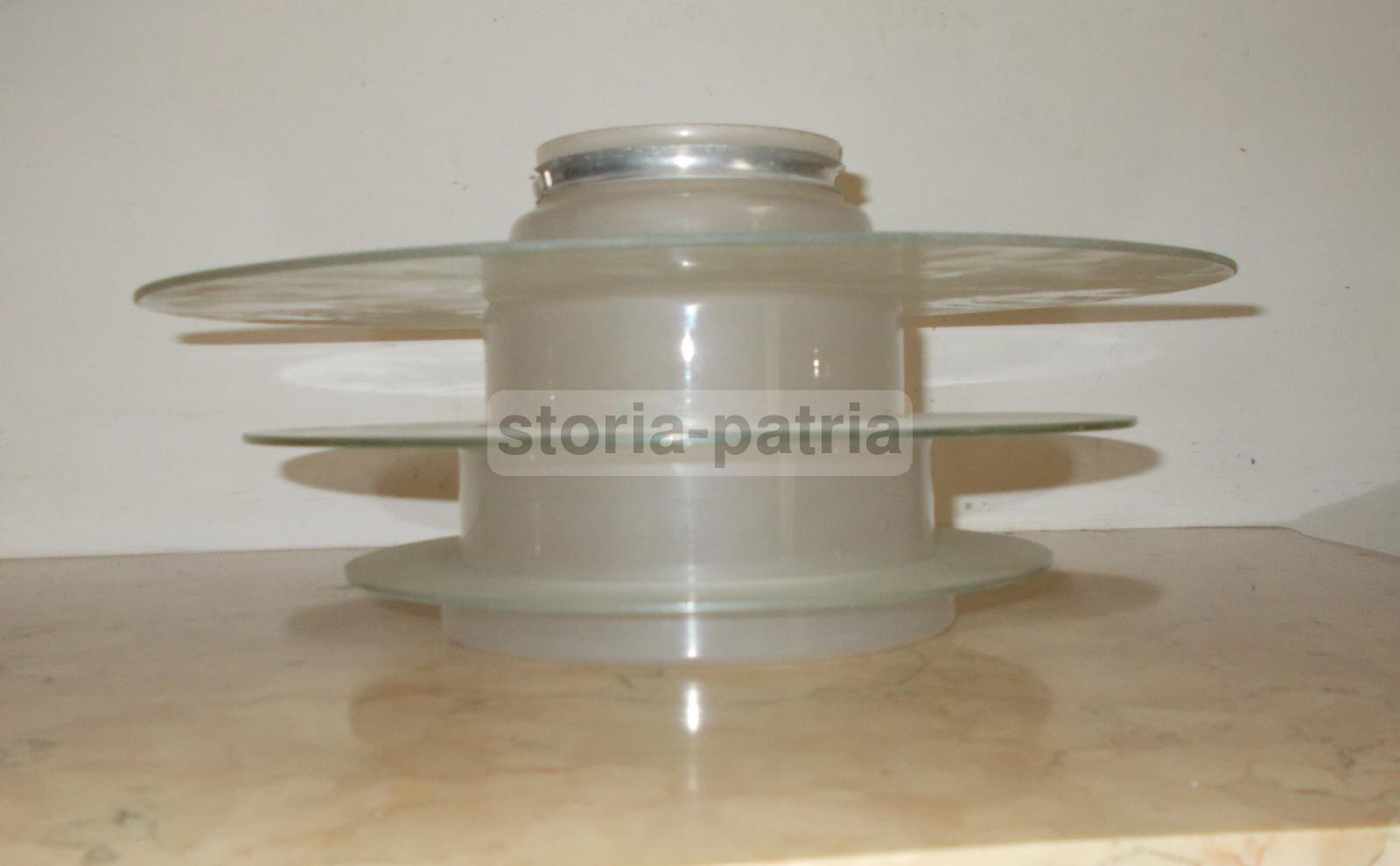 Design, Arti Decorative Del 900, Lampadario d'Epoca, Con Vetri, Era Kalff, Vintage immagine 13