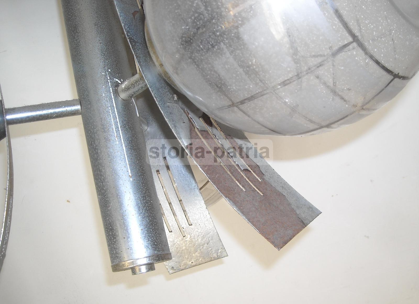 Design, Modernariato, Inusuale Lampadario d'Epoca, Decorativo, Metallo Cromato, Vetri immagine 11