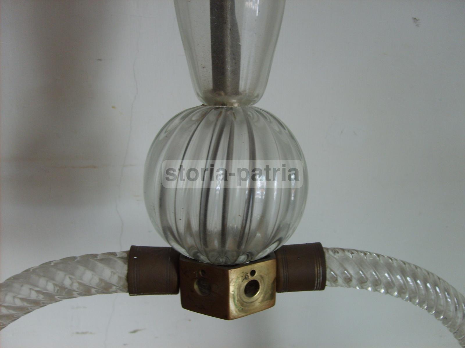 Design, Modernariato, Lampadario Sospensione, Decorativo Complemento Darredo, Vetro immagine 3