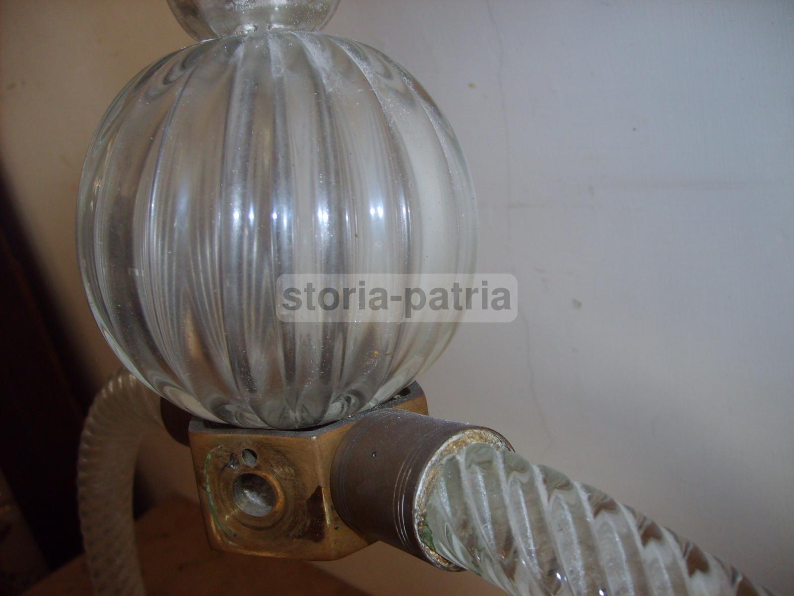 Design, Modernariato, Lampadario Sospensione, Decorativo Complemento Darredo, Vetro immagine 7