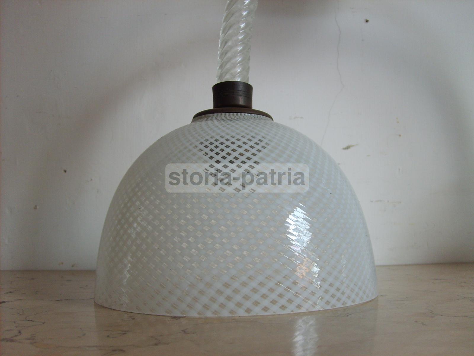 Design, Modernariato, Lampadario Sospensione, Decorativo Complemento Darredo, Vetro immagine 10
