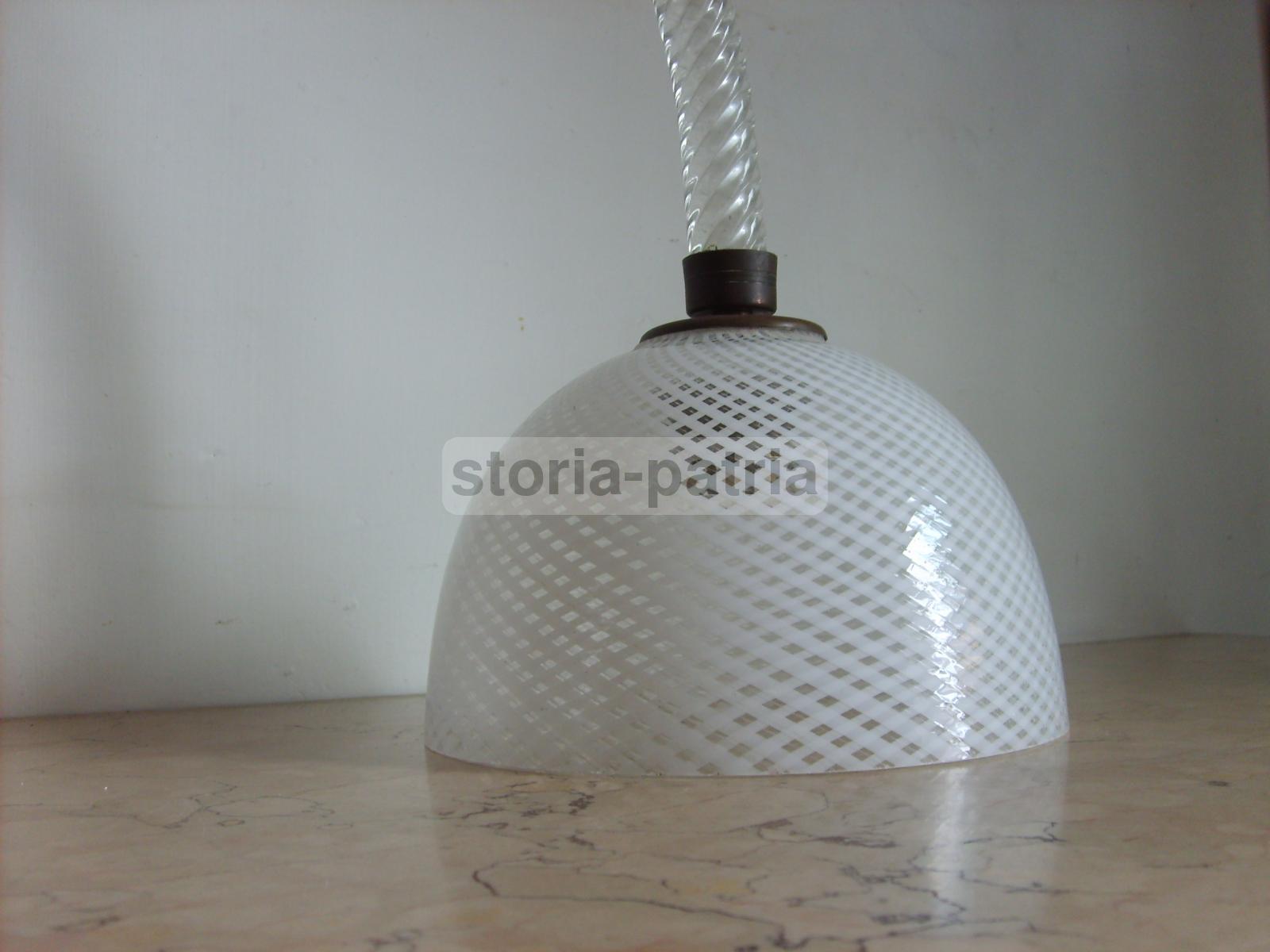 Design, Modernariato, Lampadario Sospensione, Decorativo Complemento Darredo, Vetro immagine 11