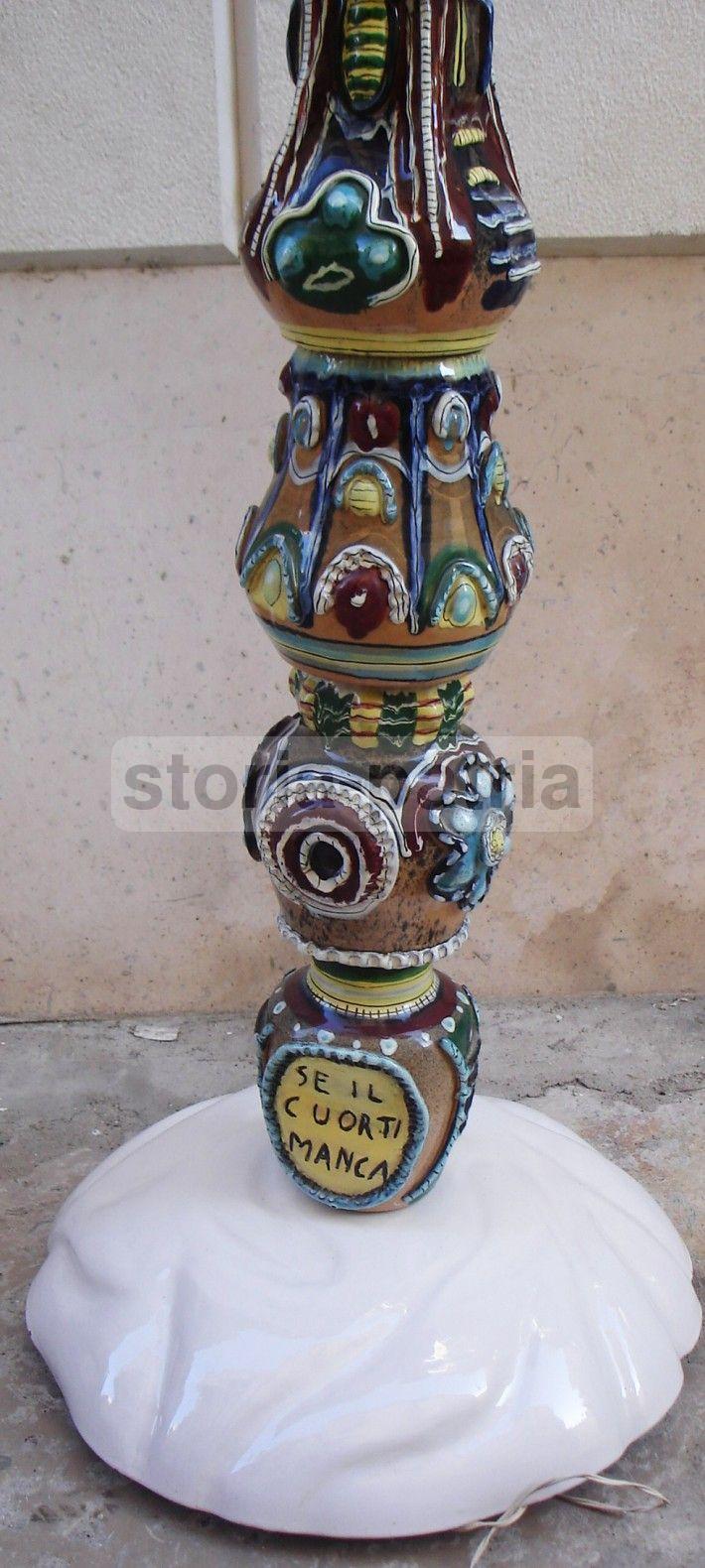 Design, Modernariato, Venezia, San Polo, Importante Rara Lampada, Piantana Decorativa immagine 8