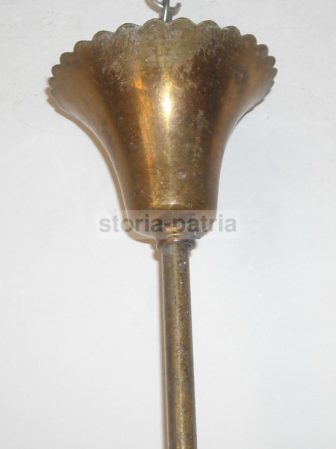 Design, Modernariato, Vetro, Lampadario Sospensione, Decorativo Complemento Darredo immagine 2