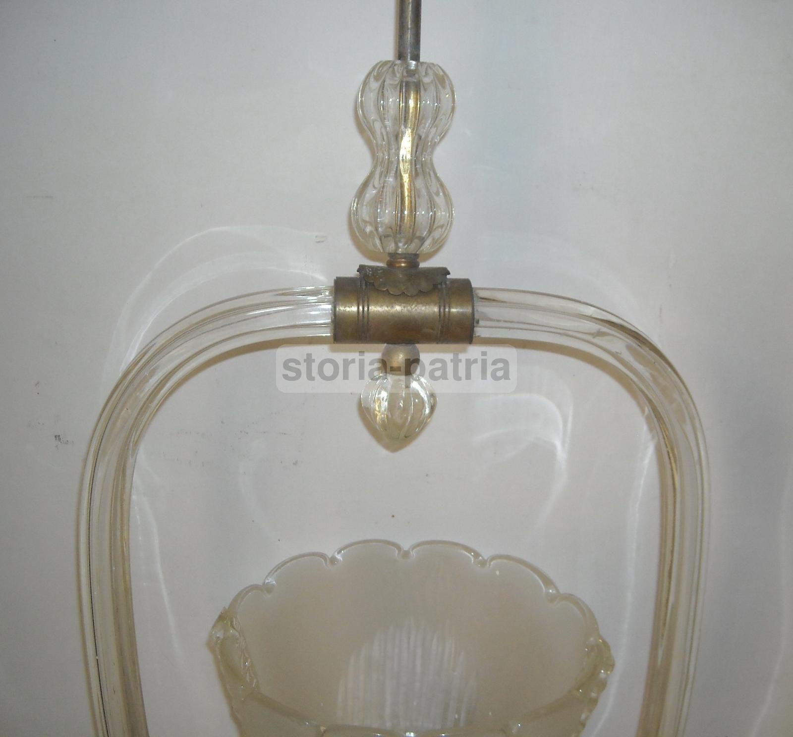 Design, Modernariato, Vetro, Lampadario Sospensione, Decorativo Complemento Darredo immagine 11