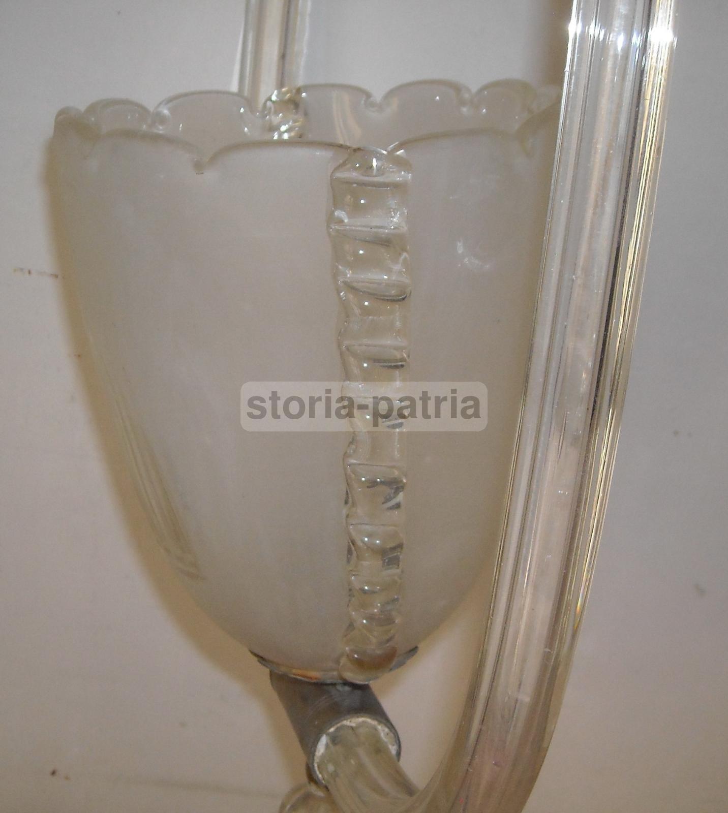 Design, Modernariato, Vetro, Lampadario Sospensione, Decorativo Complemento Darredo immagine 15