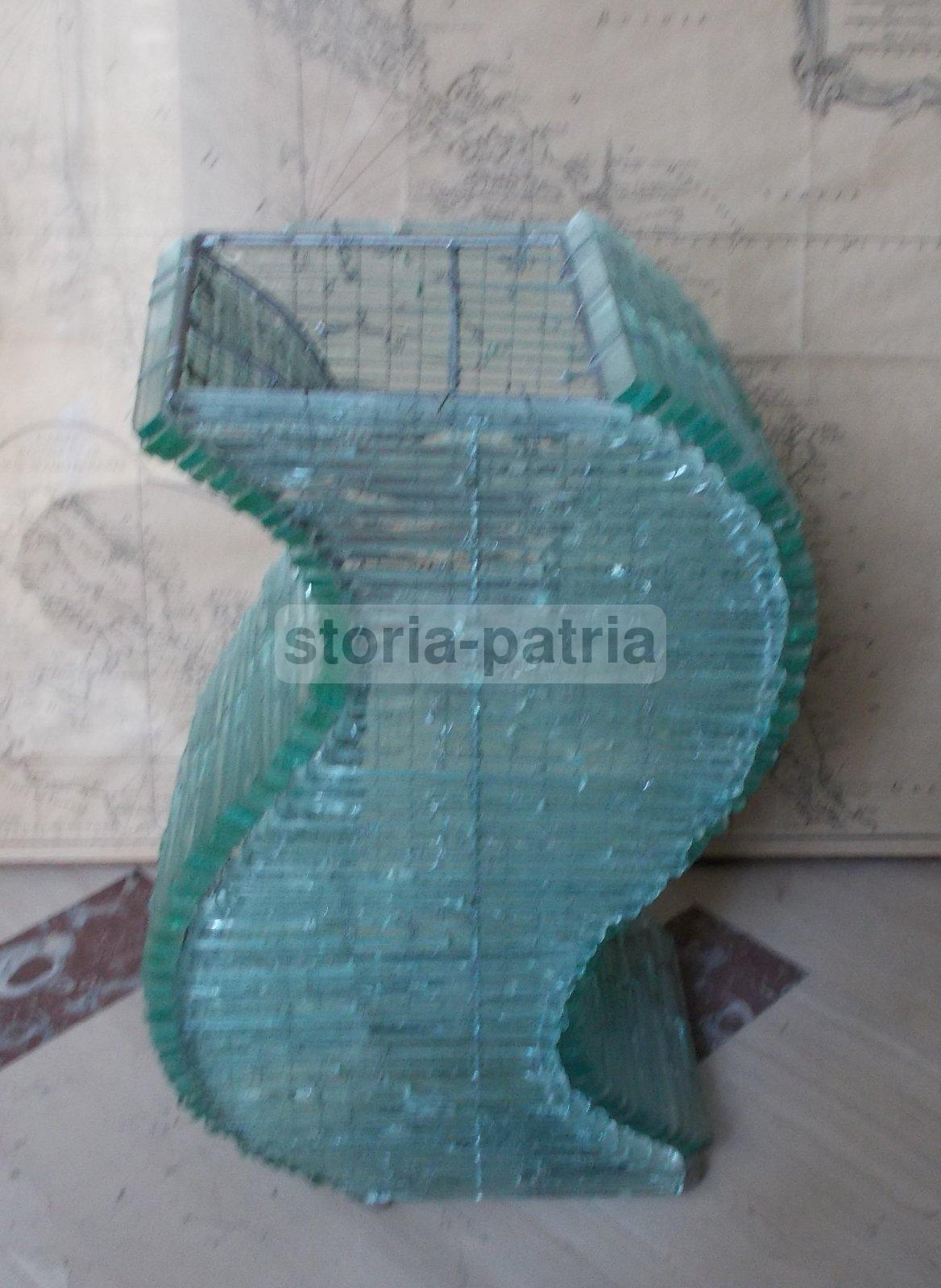 Modernariato, Design, Arti Decorative, Lampada, Inusuale Assemblaggio Di Vetri, Utile immagine 1