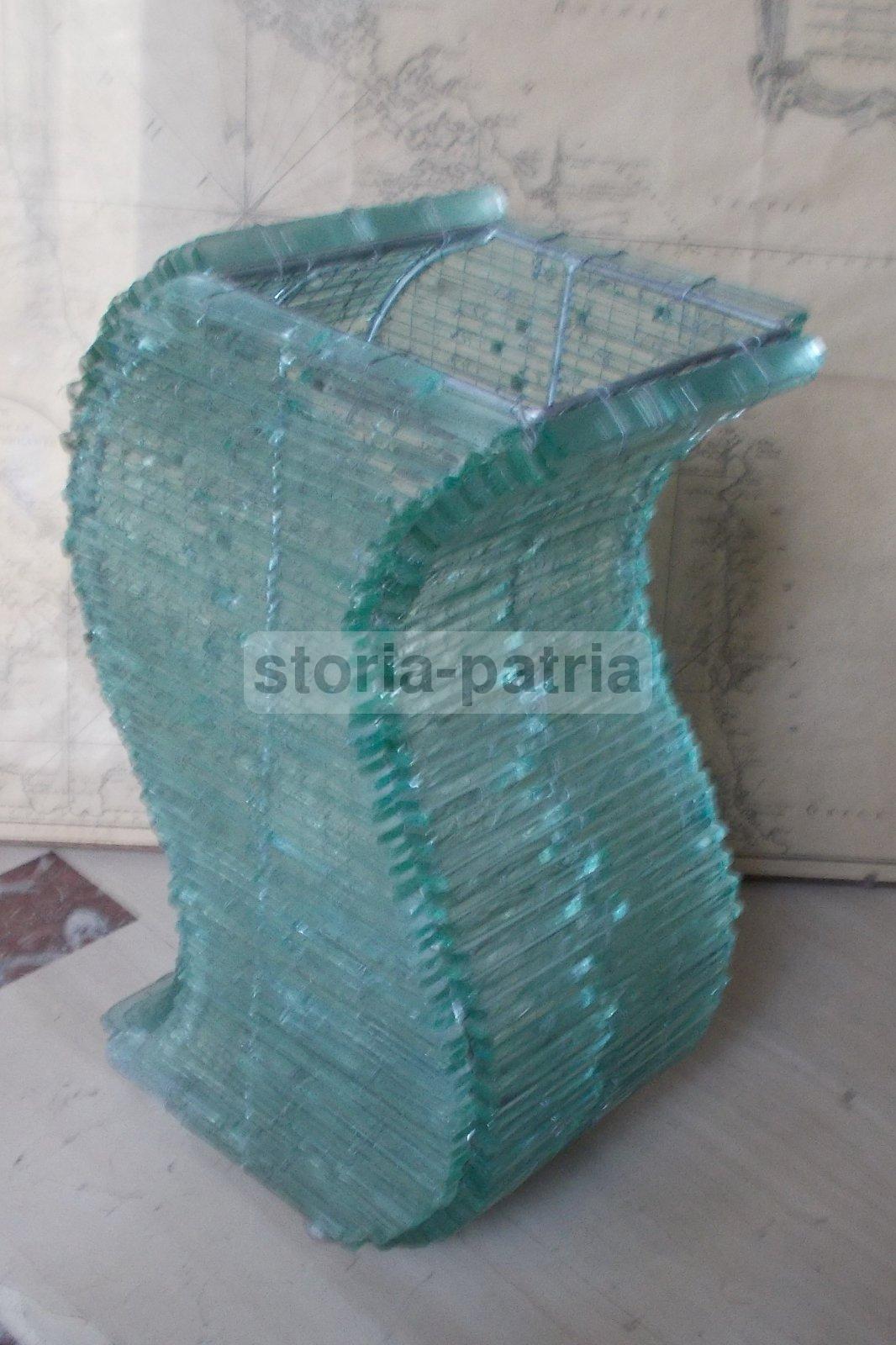 Modernariato, Design, Arti Decorative, Lampada, Inusuale Assemblaggio Di Vetri, Utile immagine 6