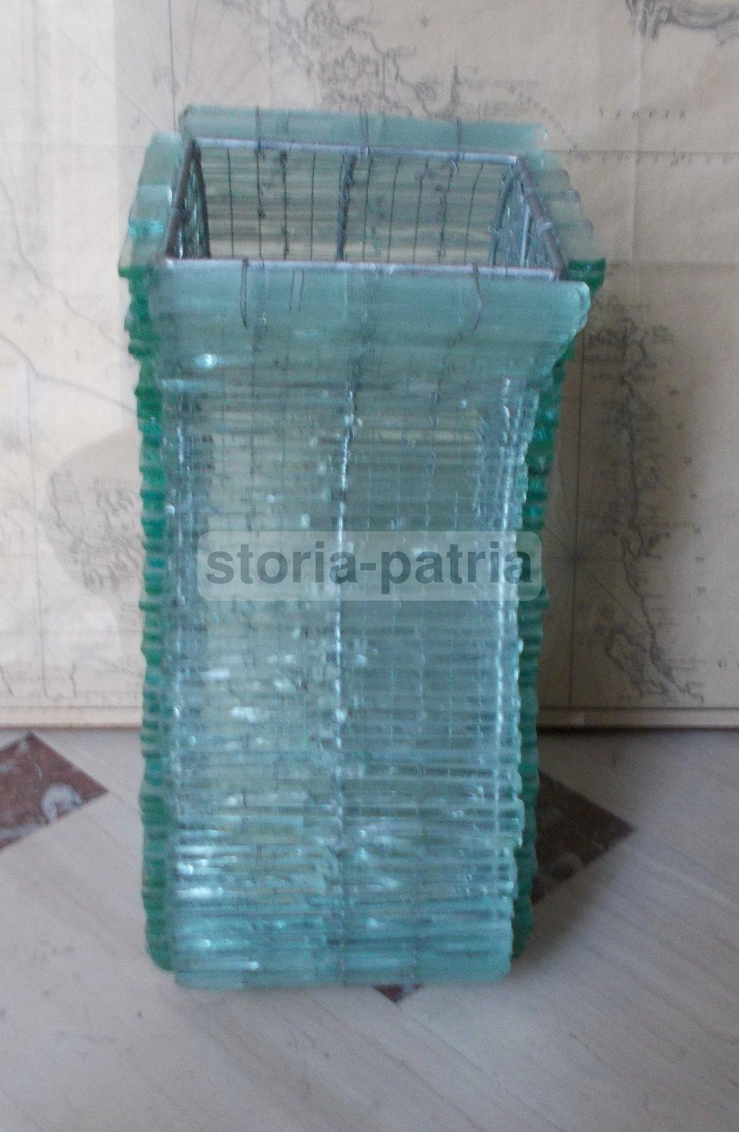 Modernariato, Design, Arti Decorative, Lampada, Inusuale Assemblaggio Di Vetri, Utile immagine 7