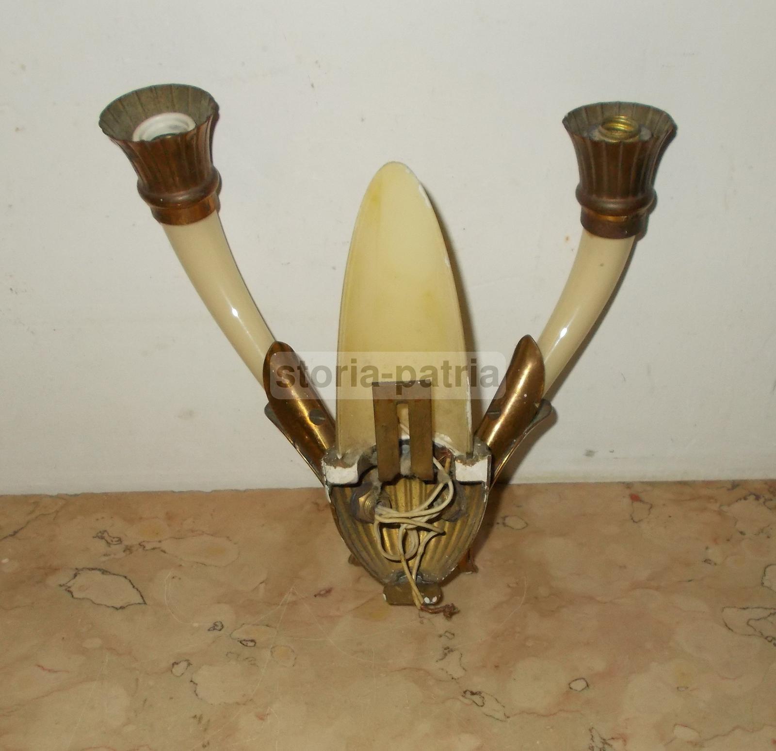 Modernariato, Design, Bella E Decorativa Applique, Lampada Da Collezione, Era Ponti immagine 4