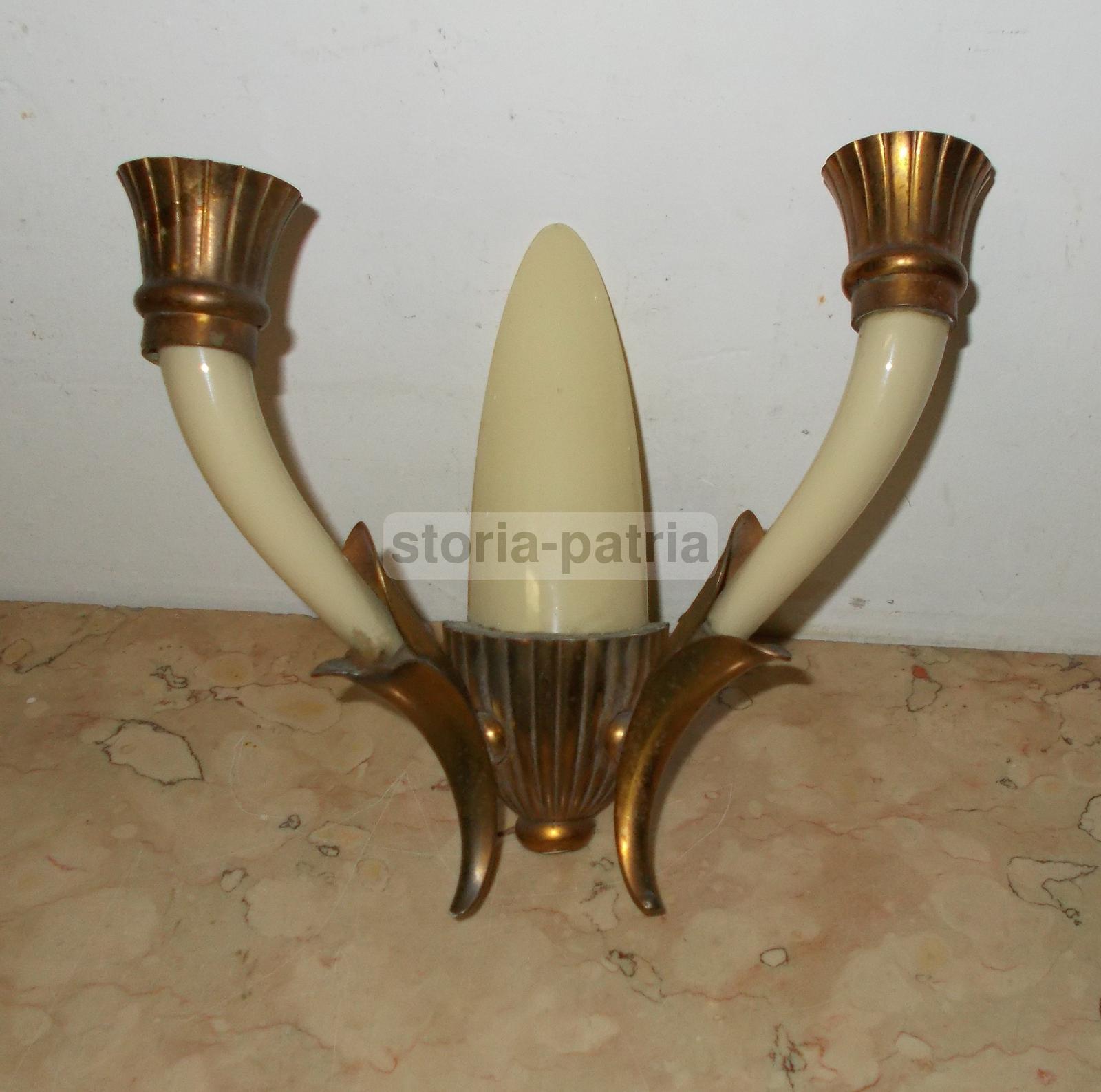 Modernariato, Design, Bella E Decorativa Applique, Lampada Da Collezione, Era Ponti immagine 5