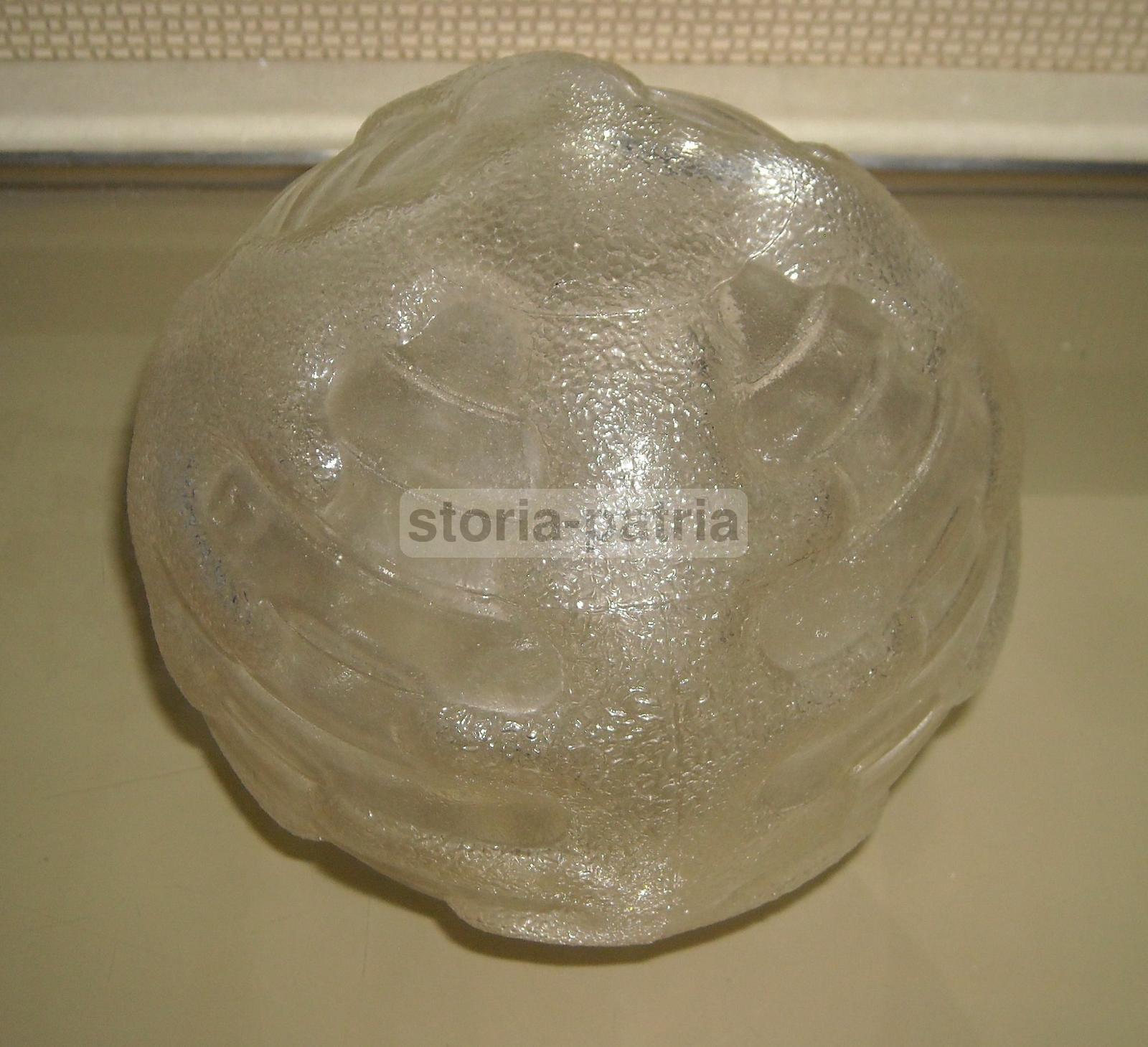 Modernariato, Design, Coppa Per Lampada, Inusuale Modellato, Vetro Da Collezione immagine 2