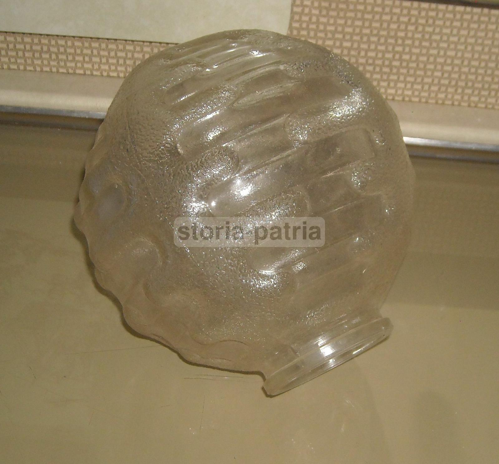 Modernariato, Design, Coppa Per Lampada, Inusuale Modellato, Vetro Da Collezione immagine 3