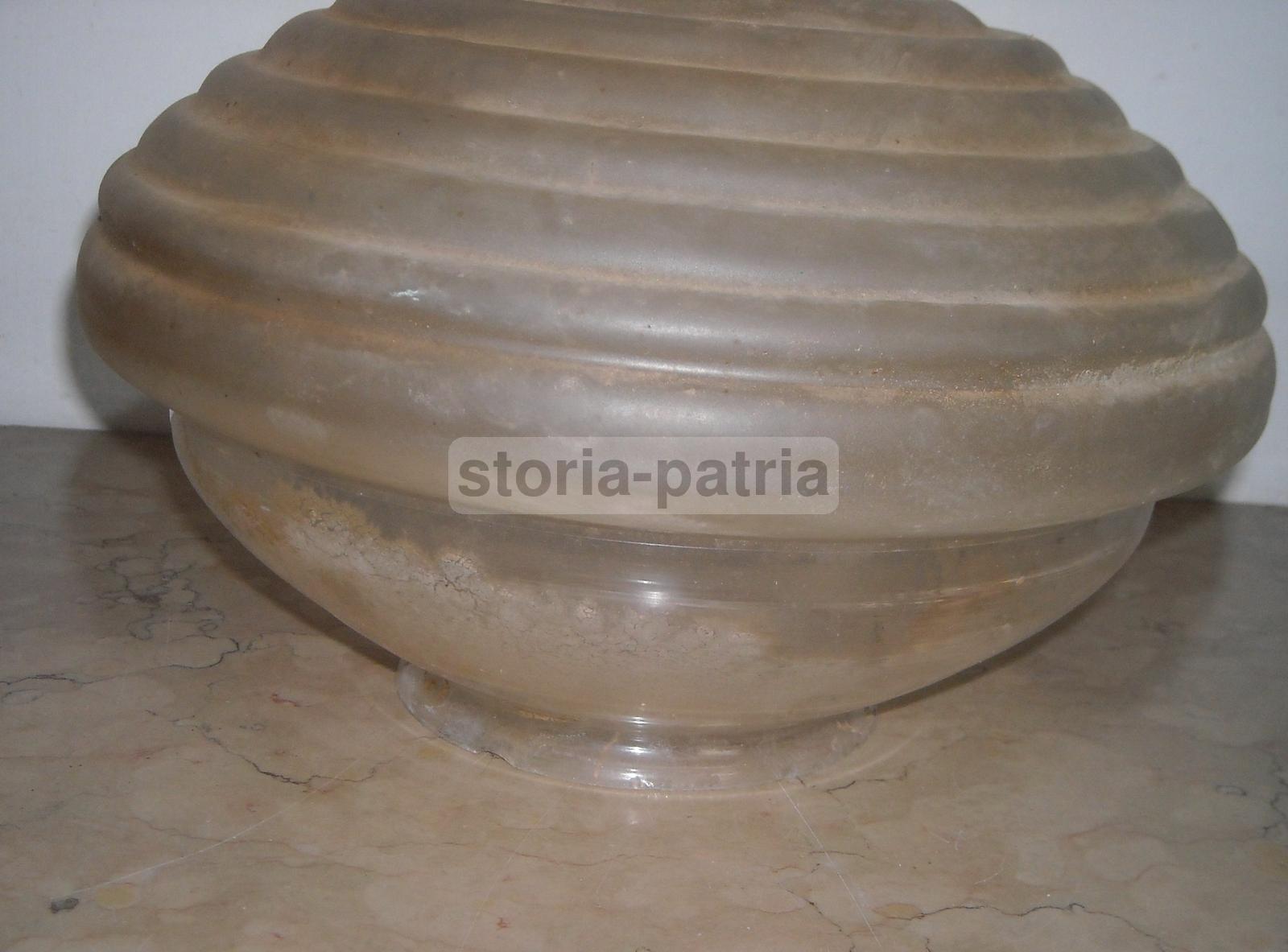 Modernariato, Design, Coppa Per Lampada O Lampadario, Vetro d'Epoca, Utilissima, Gbm immagine 3