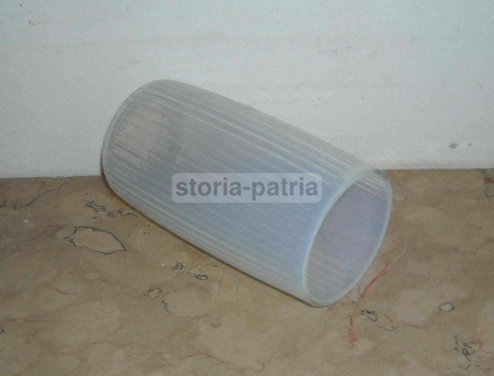 Modernariato, Design, Coppa Per Lampada, Vetro d'Epoca, Bella Colorazione Cilestrina immagine 1