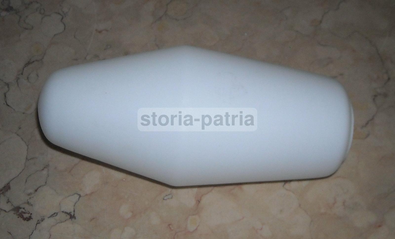 Modernariato, Design, Coppa Per Lampada, Vetro d'Epoca, Utile, Opalescente, Bianca immagine 2