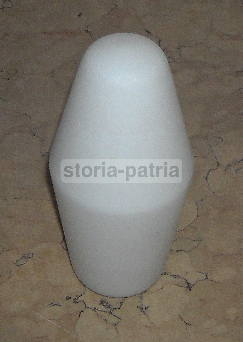 Modernariato, Design, Coppa Per Lampada, Vetro d'Epoca, Utile, Opalescente, Bianca immagine 6