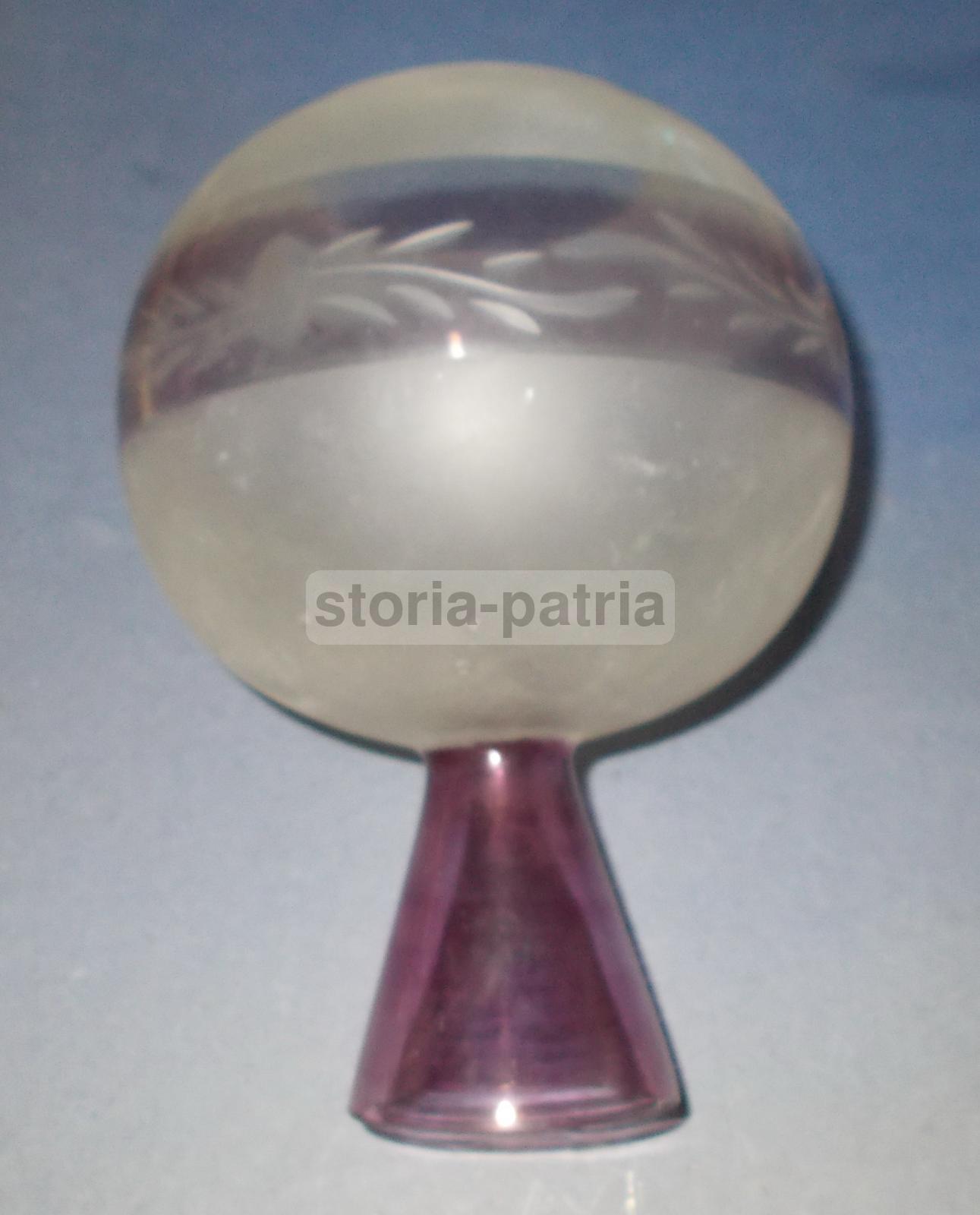 Modernariato, Design, Coppa Per Lampada, Vetro d'Epoca, Utilissima, Sinuoso Modellato 2 immagine 2