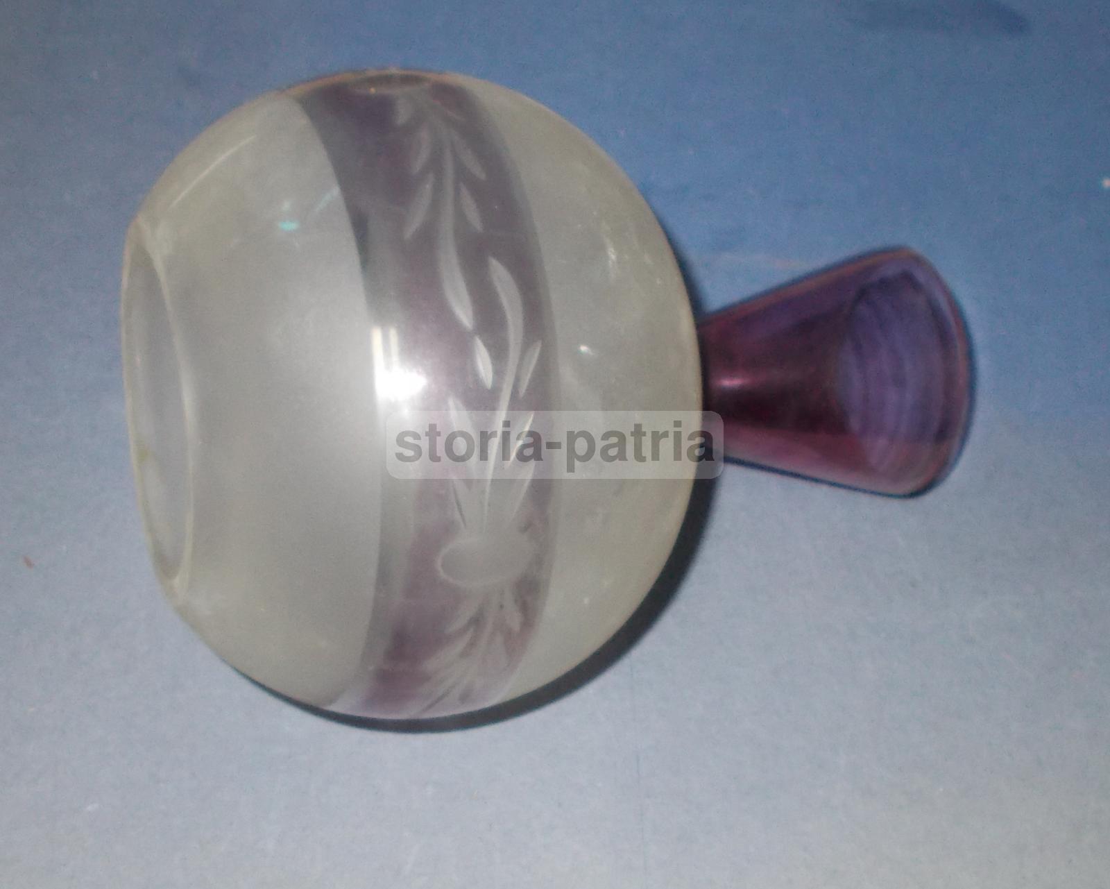 Modernariato, Design, Coppa Per Lampada, Vetro d'Epoca, Utilissima, Sinuoso Modellato 2 immagine 3