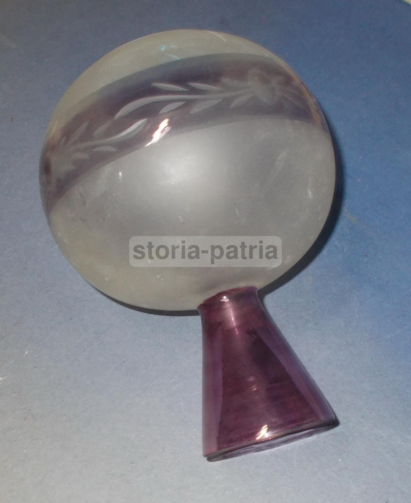 Modernariato, Design, Coppa Per Lampada, Vetro d'Epoca, Utilissima, Sinuoso Modellato 2 immagine 4