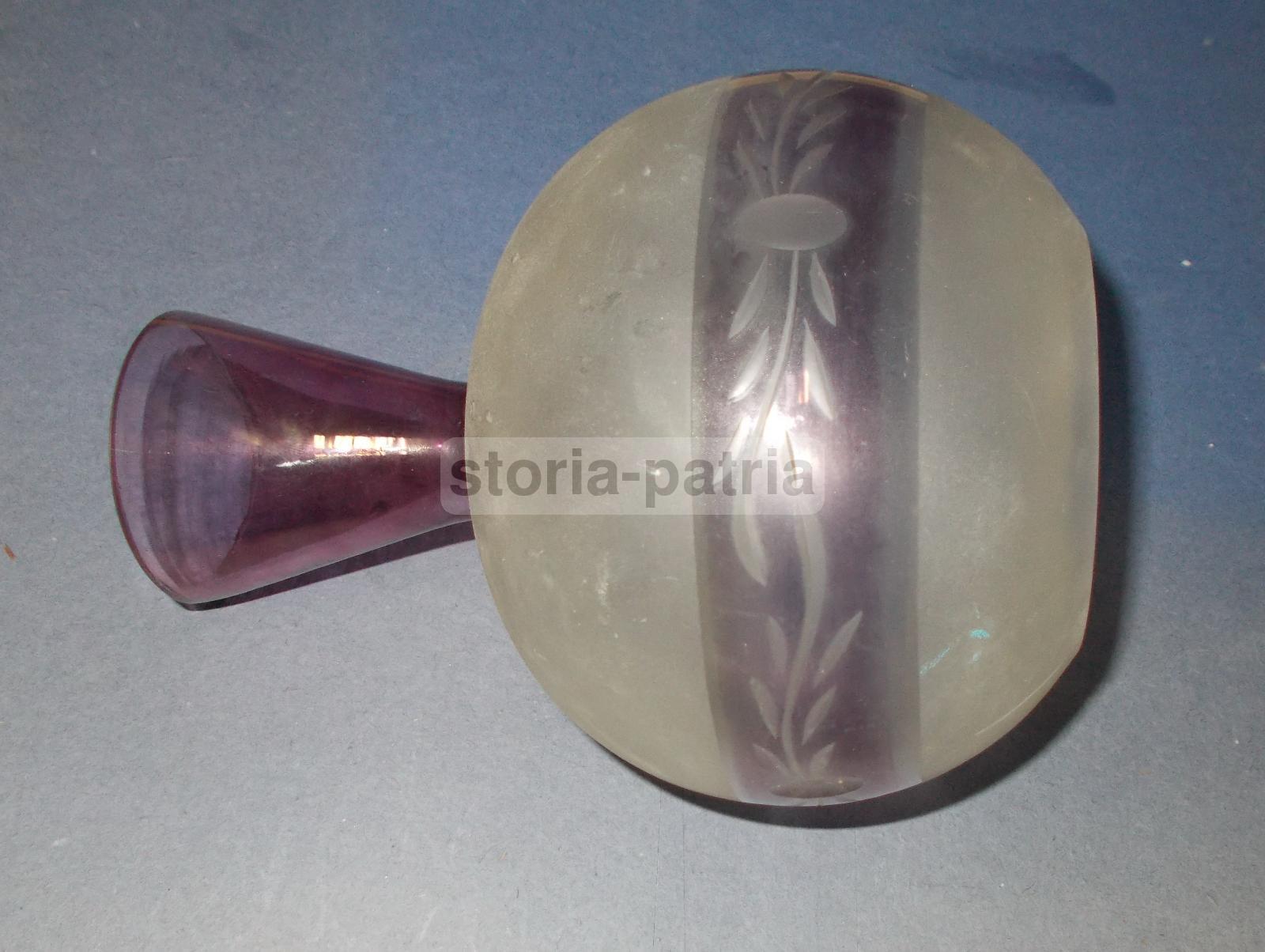 Modernariato, Design, Coppa Per Lampada, Vetro d'Epoca, Utilissima, Sinuoso Modellato 2 immagine 5