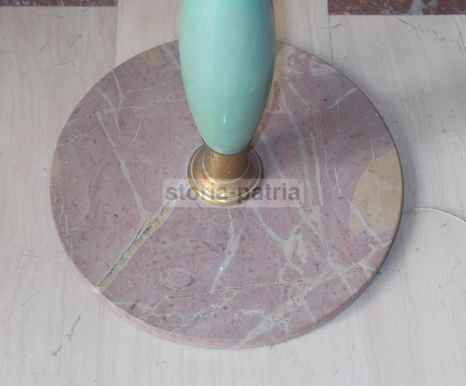 Modernariato, Design, Decorativa Lampada d'Epoca, Piantana Anni 50, Decori Floreali immagine 5