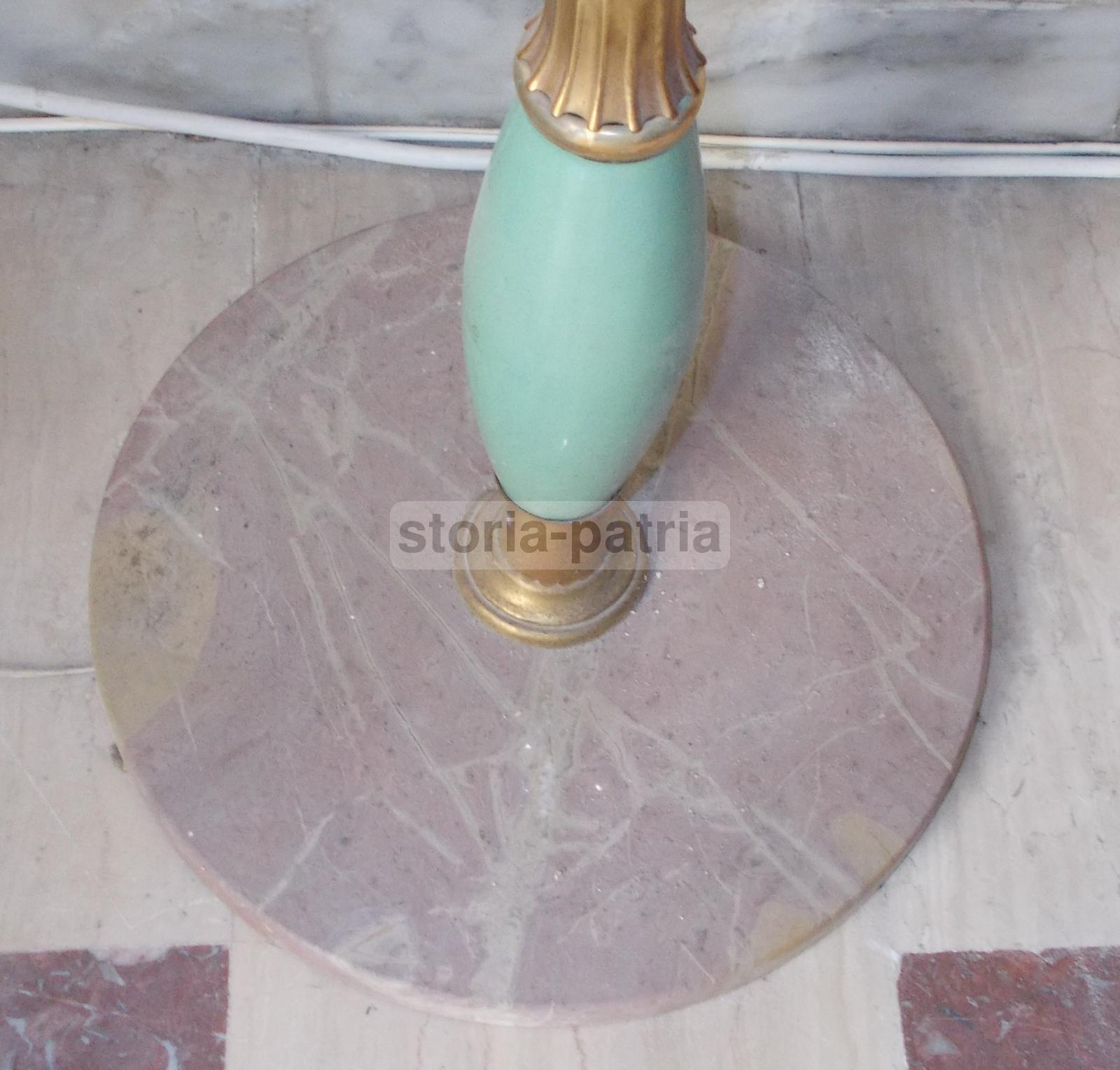 Modernariato, Design, Decorativa Lampada d'Epoca, Piantana Anni 50, Decori Floreali immagine 13