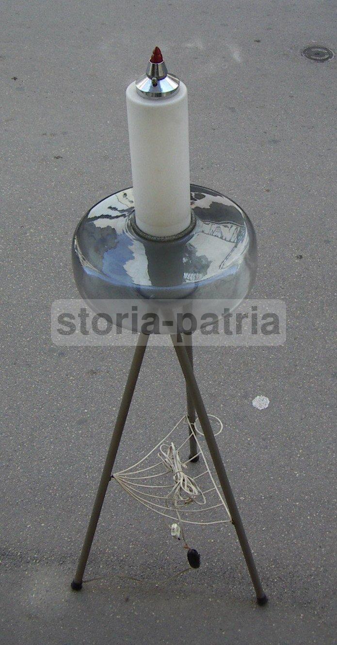 Modernariato, Design, Decorativa Lampada d'Epoca, Piantana E Portariviste, Inusuale immagine 2