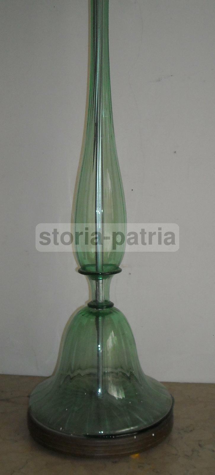 Modernariato, Design, Decorativa Lampada d'Epoca, Piantana In Vetro, Murano, Art Deco immagine 12