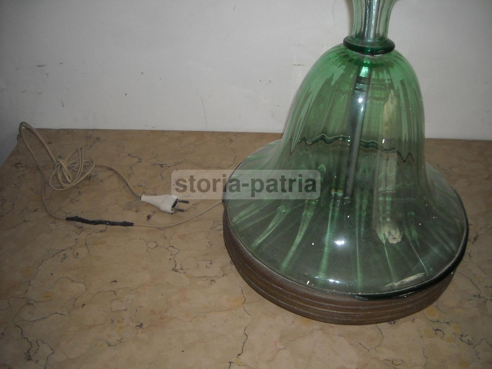 Modernariato, Design, Decorativa Lampada d'Epoca, Piantana In Vetro, Murano, Art Deco immagine 17