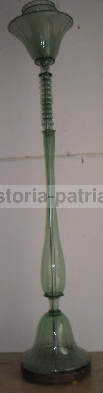 Modernariato, Design, Decorativa Lampada d'Epoca, Piantana In Vetro, Murano, Art Deco immagine 18