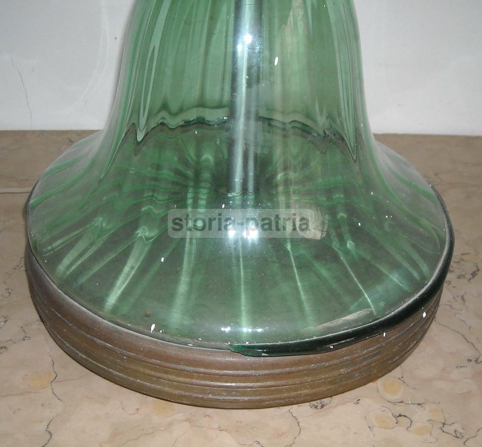 Modernariato, Design, Decorativa Lampada d'Epoca, Piantana In Vetro, Murano, Art Deco immagine 19