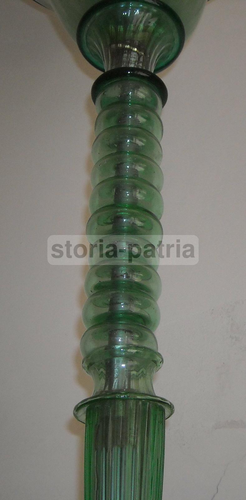 Modernariato, Design, Decorativa Lampada d'Epoca, Piantana In Vetro, Murano, Art Deco immagine 20