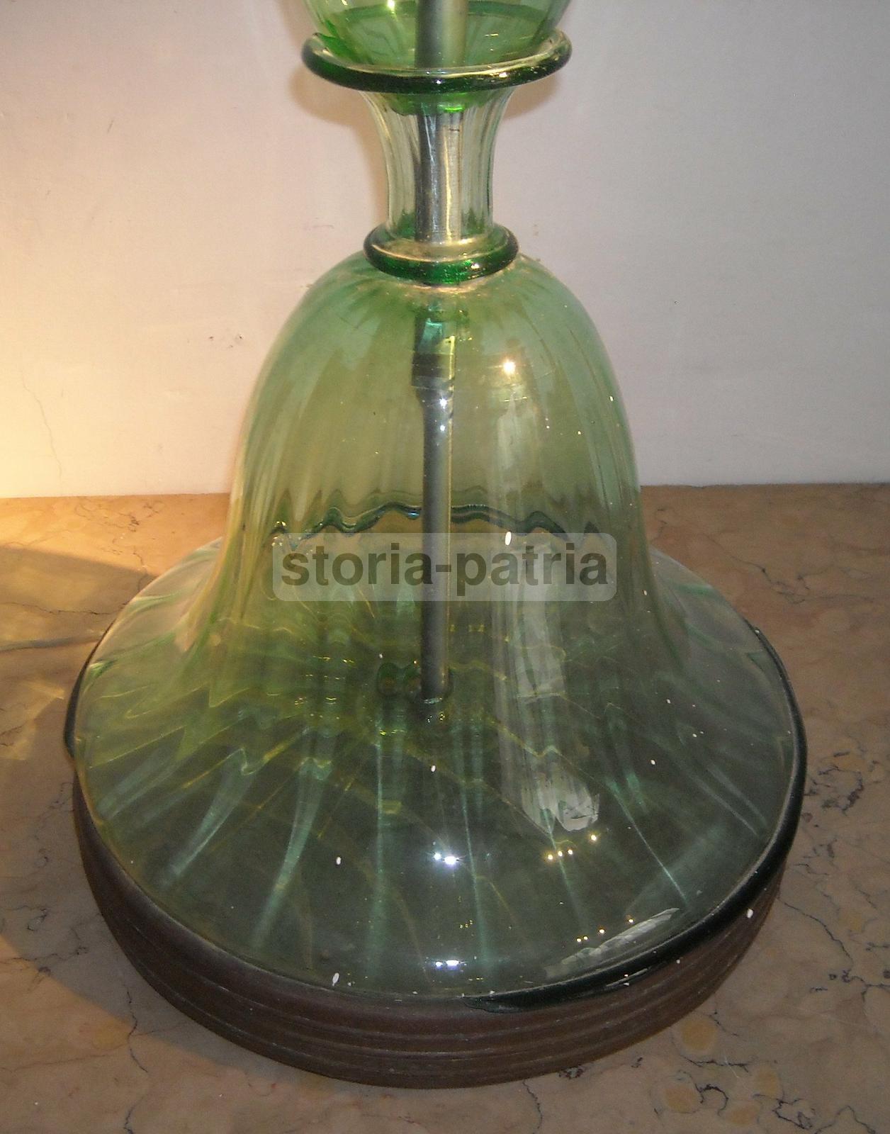 Modernariato, Design, Decorativa Lampada d'Epoca, Piantana In Vetro, Murano, Art Deco immagine 21