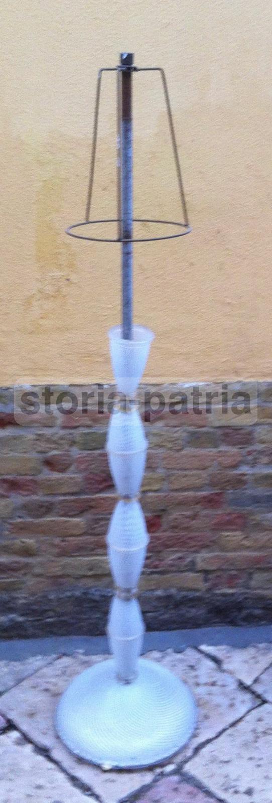 Modernariato, Design, Decorativa Lampada d'Epoca, Piantana In Vetro, Utilissima immagine 1