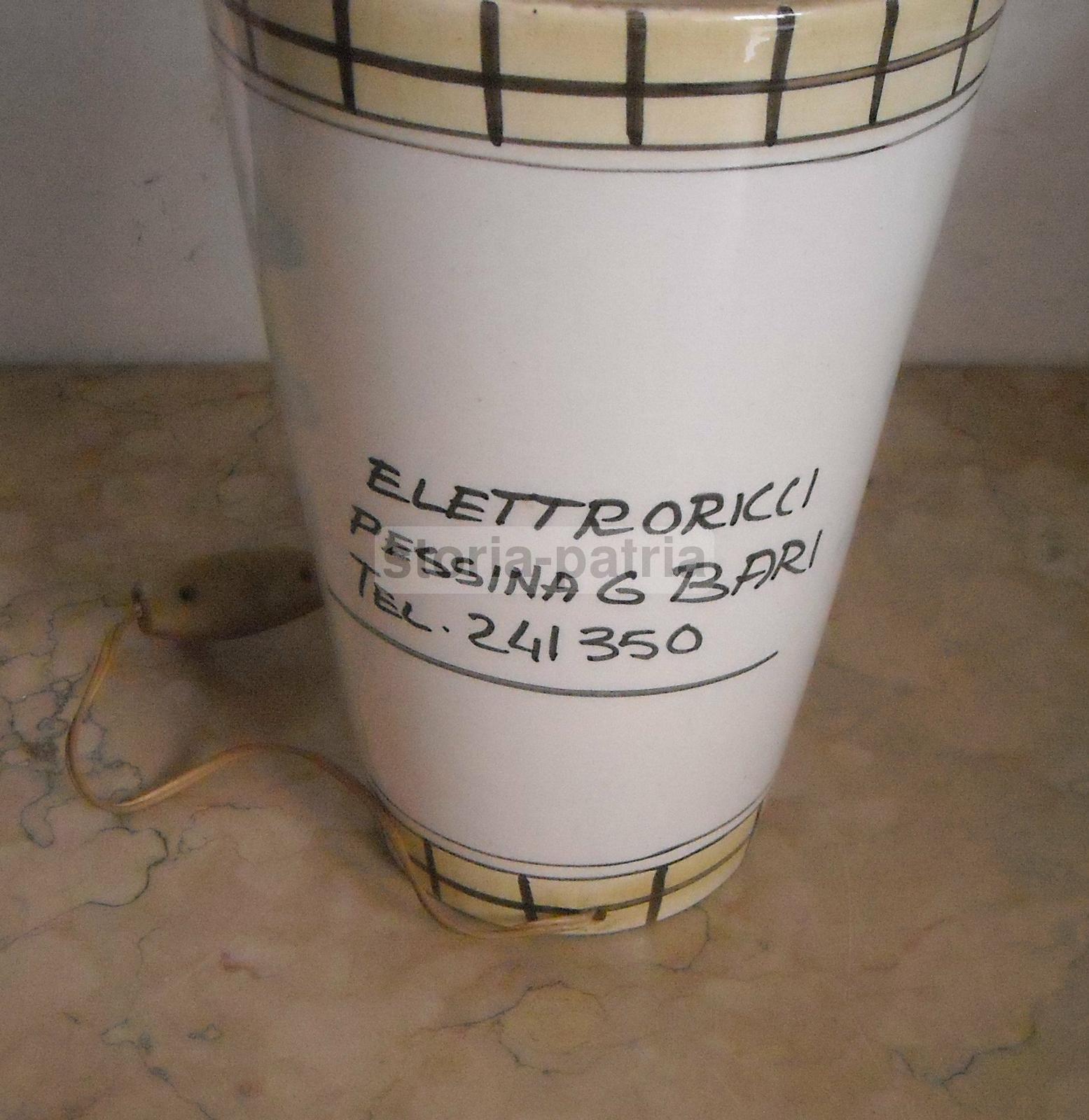 Modernariato, Design, Inusuale Artistica Lampada, Ceramica Pubblicitaria, Bari, 900 immagine 2