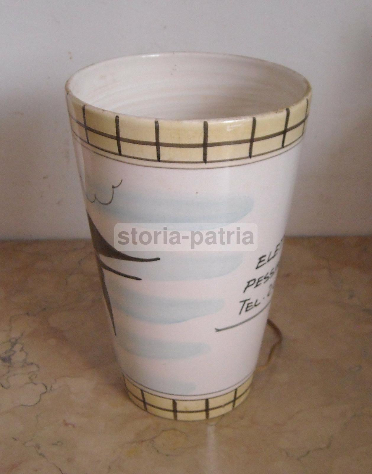 Modernariato, Design, Inusuale Artistica Lampada, Ceramica Pubblicitaria, Bari, 900 immagine 5