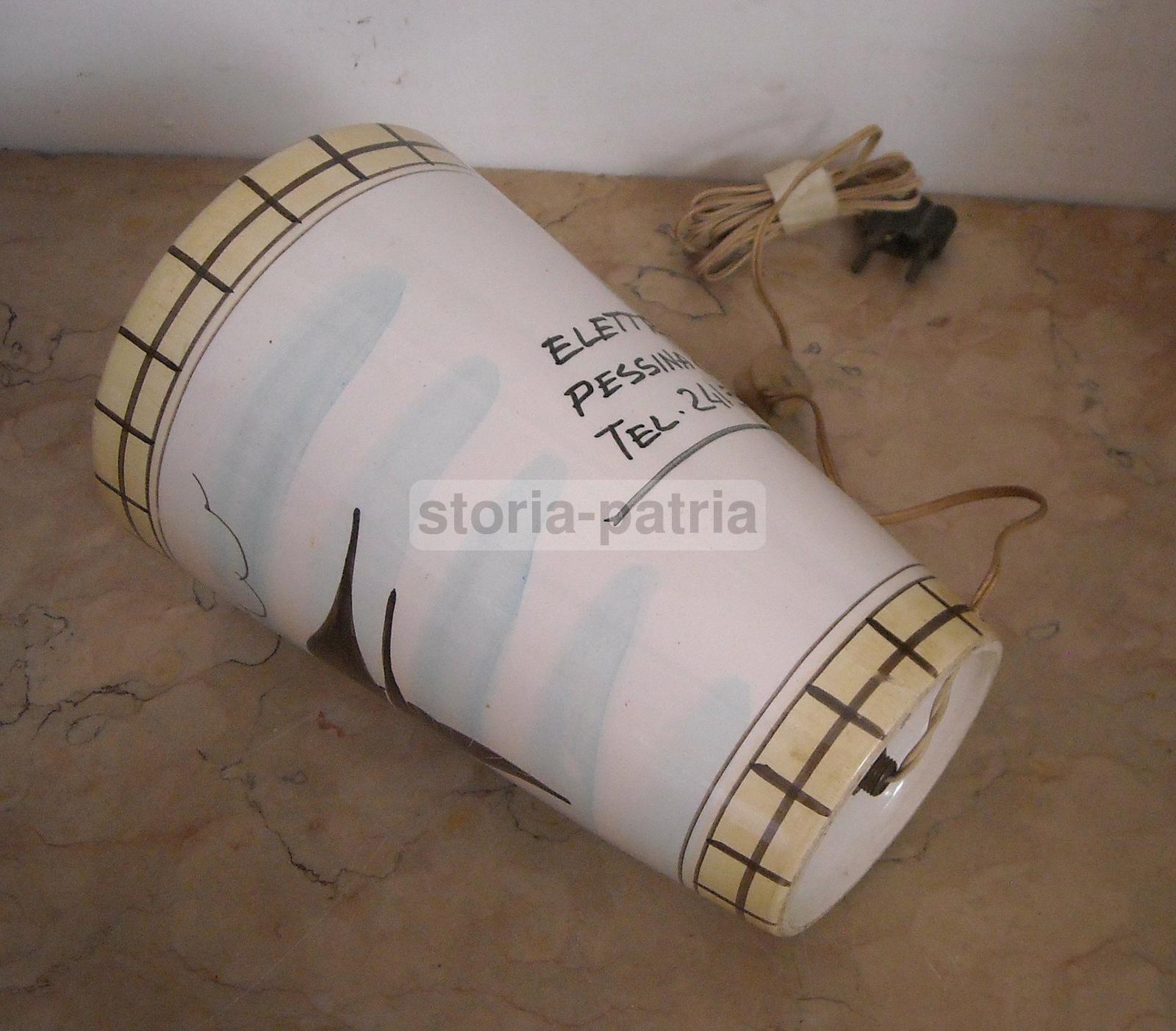 Modernariato, Design, Inusuale Artistica Lampada, Ceramica Pubblicitaria, Bari, 900 immagine 6
