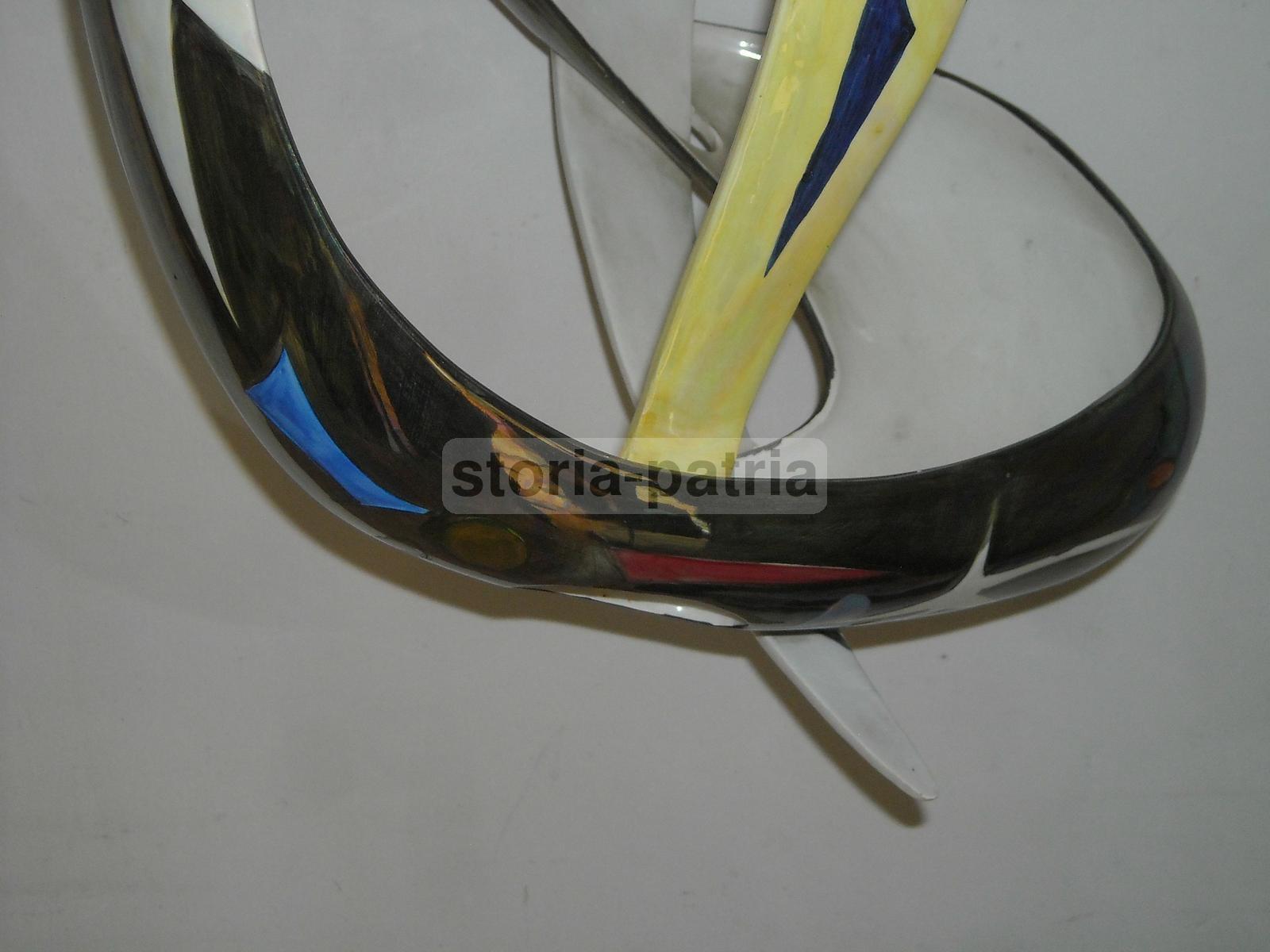 Modernariato, Design, Inusuale Artistico Lampadario, Marostica, Alcyone, Ceramica immagine 6