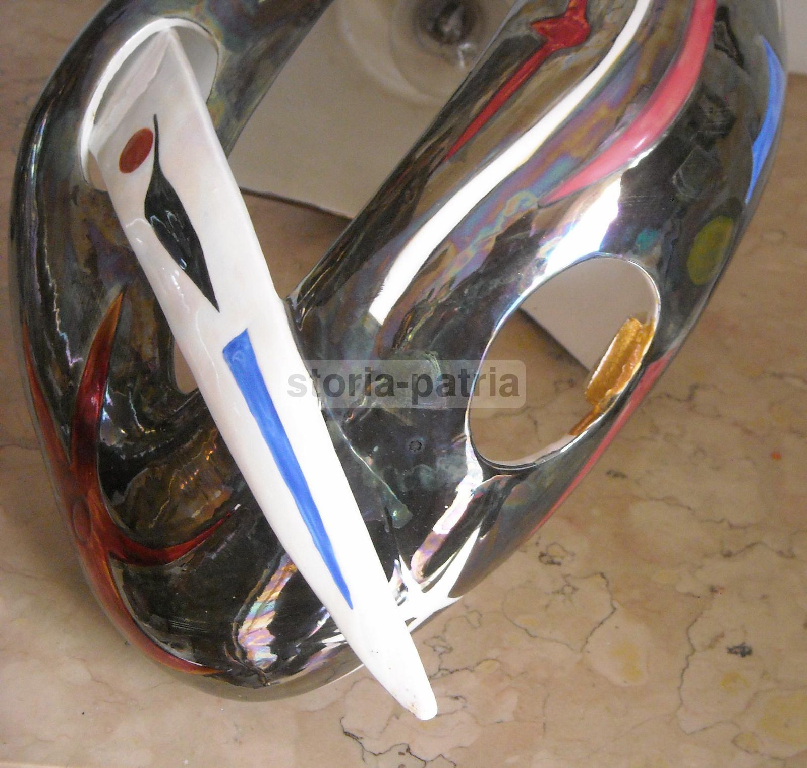 Modernariato, Design, Inusuale Artistico Lampadario, Marostica, Alcyone, Ceramica immagine 9