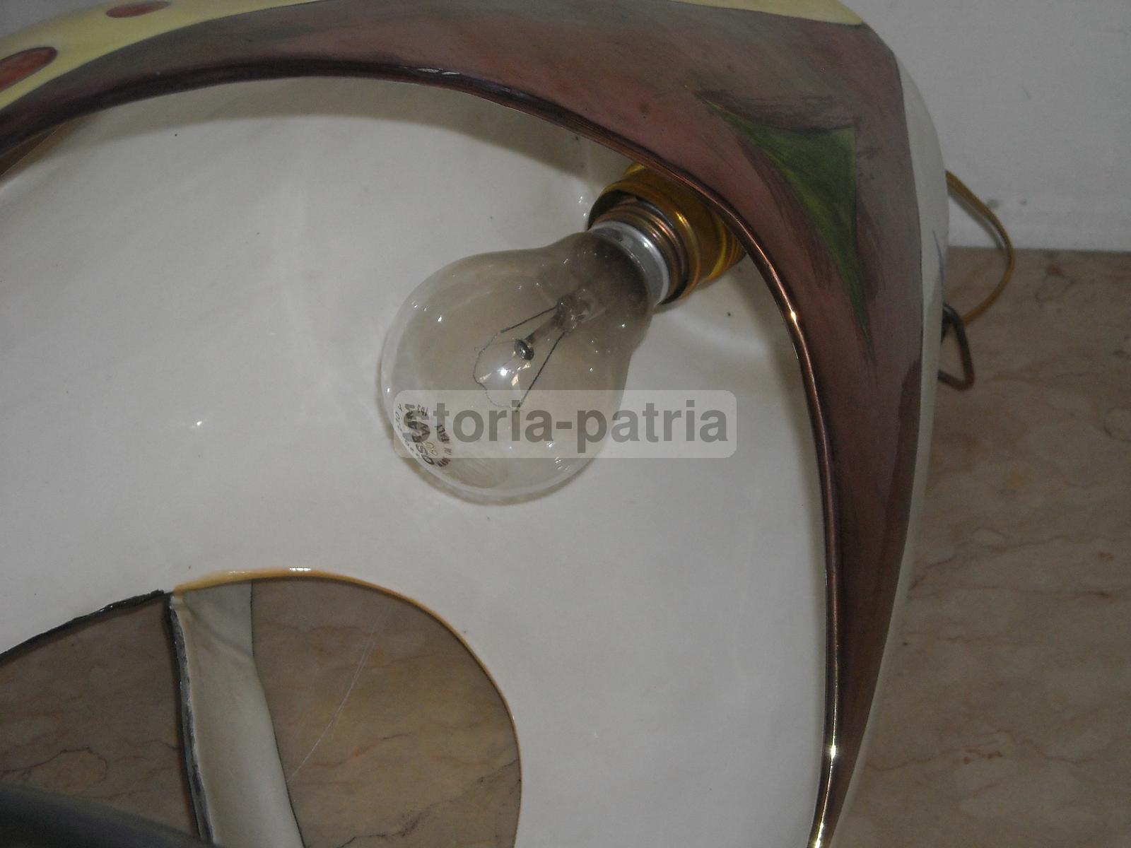 Modernariato, Design, Inusuale Artistico Lampadario, Marostica, Alcyone, Ceramica immagine 15