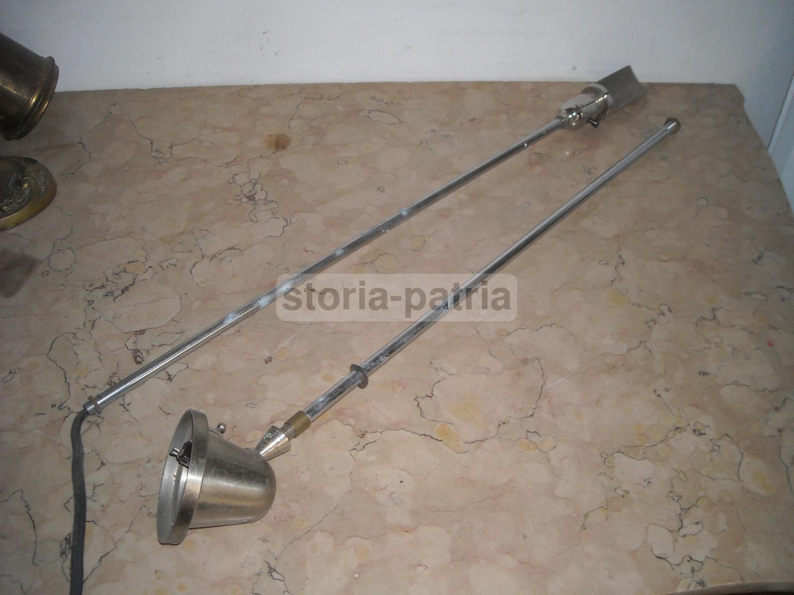 Modernariato, Design, Inusuale Lampada A Stelo, Cromata, Decorativa, Da Collezione immagine 2