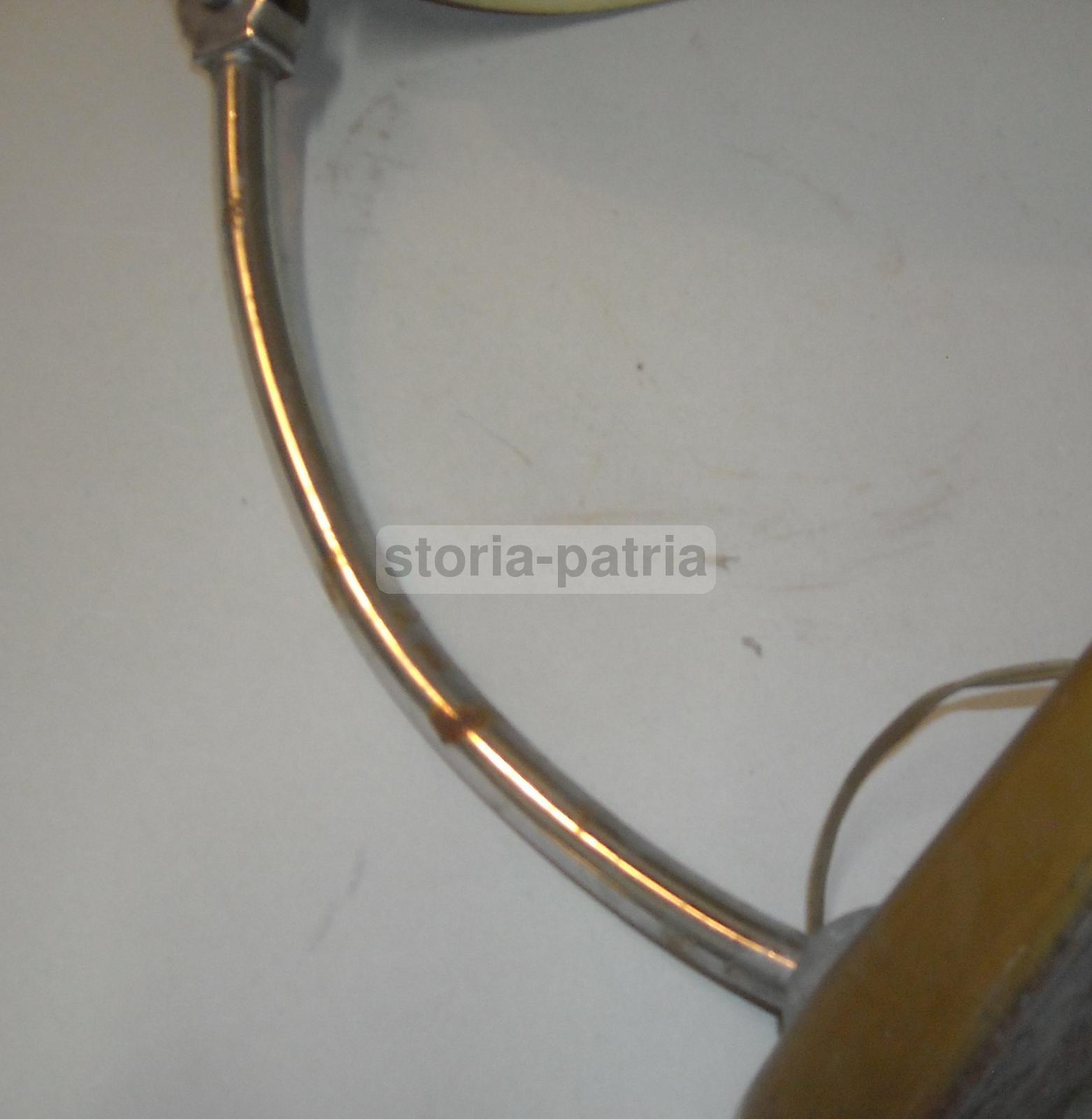 Modernariato, Design, Lampada Da Scrivania, Orientabile, In Metallo Laccato Cromato immagine 4