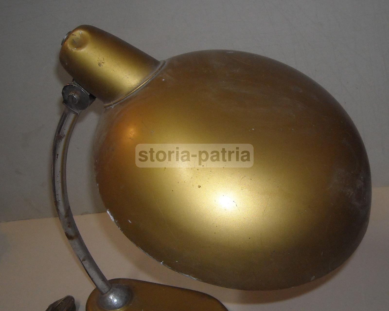Modernariato, Design, Lampada Da Scrivania, Orientabile, In Metallo Laccato Cromato immagine 6